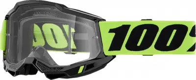 Ochelari cross atv 100% Accuri OTG Neon, lentila transparenta, culoare rama negru