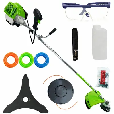 8.5CP *MEGA* Motocoasa Benzina 2t timpi 8.5cp, 12000rpm, 58cc, model 2026 cu 10 accesorii…