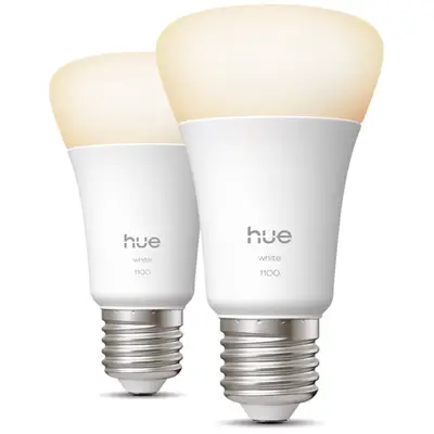 Philips Bec inteligent Philips Hue A19 E27, 1100 lm, 2700K, Bluetooth/Zigbee