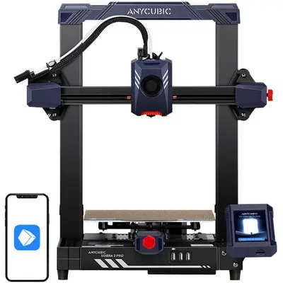 ANYCUBIC Imprimanta 3D Anycubic Kobra 2 Pro, 220x220x250mm, senzor vibratii, z offset automat…