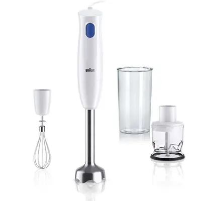 BRAUN Blender de mana BRAUN MultiQuick 1 MQ10.202MWH, 450W , fara BPA, cablu 1.2m