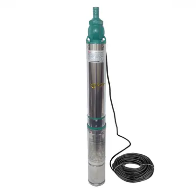 Pompa apa Submersibila Mare Adancime 1500W, 8 TURBINE, 7m³/h, 120m H, cablu 20m, inox, Campion…