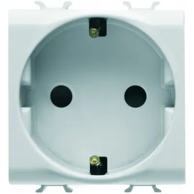 Priza schuko 2M Gewiss Chorus GW10241, alb