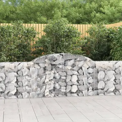 Cos gabion arcuit, 300x30x80/100 cm, fier galvanizat