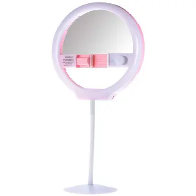 Yongnuo YN128 II Lampa circulara roz cu 128 led-uri si temperatura ajustabila