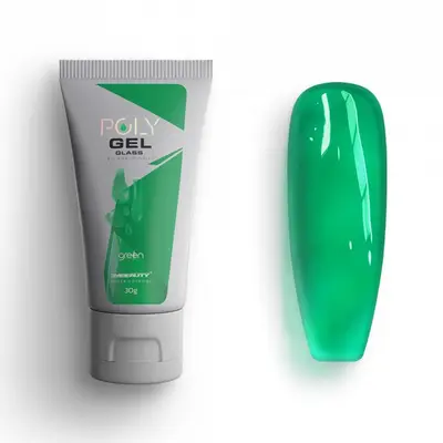 Polygel Glass 2M Hema Free - Green 30gr