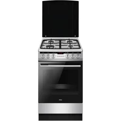 AMICA Aragaz mixt Amica 57GE3.33HZpTaDAJ(Xx) PIZZA, 50 cm, 65 l, clasa A, inox