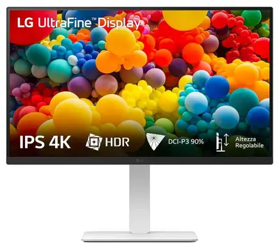 Monitor Consumer LG 27US550-W, 27", 3840 x 2160 pixeli, White, 3 ani Garantie