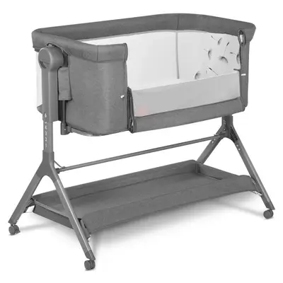 Patut co-sleeper, Lionelo, Leonie, Plus, Pliabil, Cu sistem de leganare, Cu setare unghiulara…