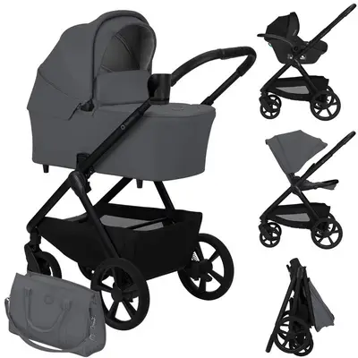 Carucior 3 in 1, Lionelo, Carmine, Cu scoica ADAC, Landou anti-reflux, Salteluta ventilata, Reglare…