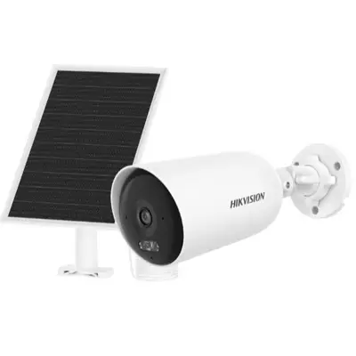 Camera supraveghere solara 4G Hikvision DS-2CFS04/4G, 4MP, baterie 9000 mAh, panou solar, detectare…