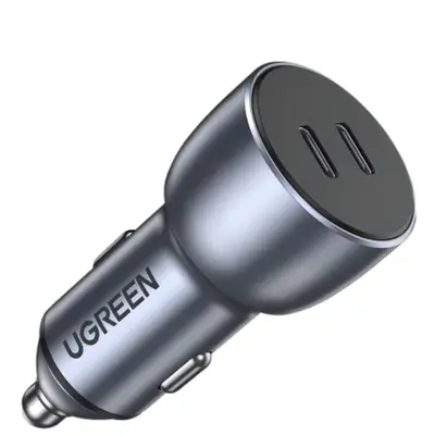 Ugreen INCARCATOR auto Ugreen, CD213 2 x USB Type-C Output 5V/3A QC3.0, total output 36W, pt.…