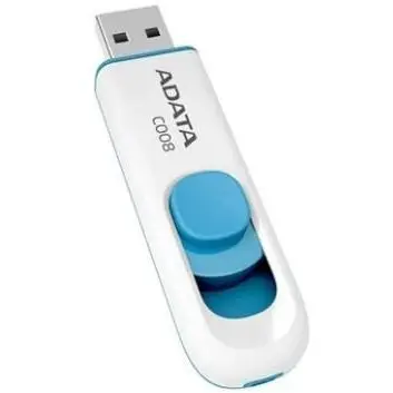 Memorie USB ADATA AC008-64G-RWE, 64GB, USB2.0, alb+albastru