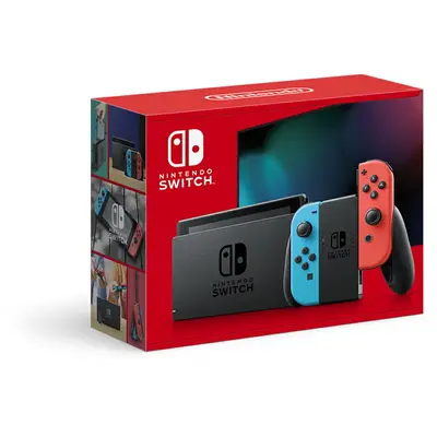 NINTENDO Consola Nintendo Switch V2, HDMI, Bluetooth 4.1, USB, NFC, 32 GB, baterie extinsa, Neon …