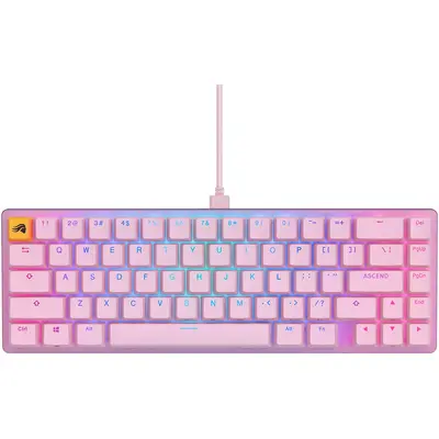 Glorious Tastatura Gaming Glorious GMMK 2 Compact RGB Fox Linear Switch Mecanica Roz