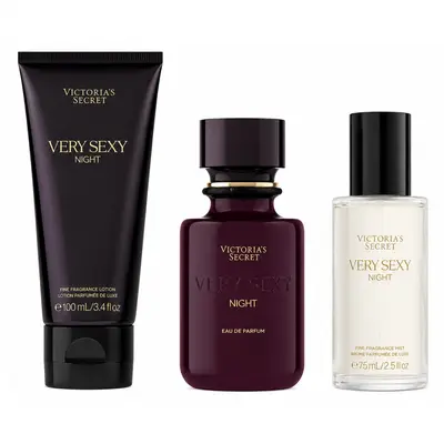 Set Cadou Victoria's Secret, Very Sexy Night, Apa de Parfum, 50 ml Spray de corp 75 ml si Lotiune…