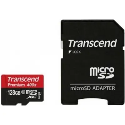 Transcend TS128GUSDU1 Card memorie Transcend microSDXC 128GB Class 10, UHS1 + Adaptor
