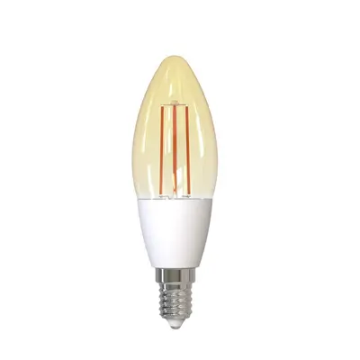 Bec inteligent LED Wireless Homeflow B-5007, E14, 4.5W (25W), 400lm, dimabil, filament, lumina…
