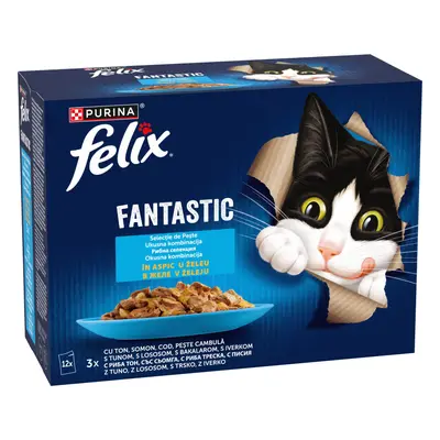 Felix Fantastic Ton, Somon, Cod, Peste Cambula in Aspic, 12 x 85 g