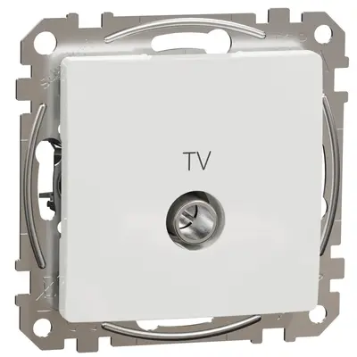 Priza TV finala 4dB, Schneider, SDD111471, Sedna Design, alb
