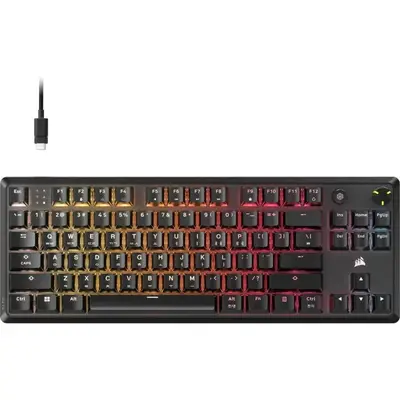 CORSAIR Tastatura Gaming Corsair K70 Core TKL, RGB, MLX Red V2, Linear Switch, Mecanica, amortizare…
