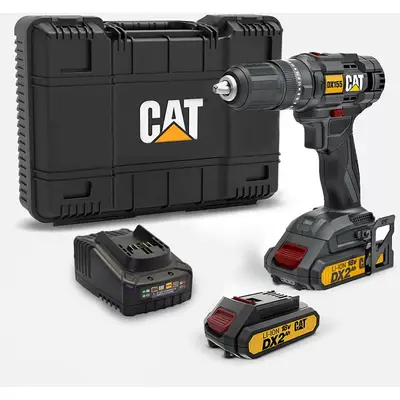 CAT Masina de gaurit si insurubat cu percutie CAT DX155.1, 18V, 2 acumulatori de 2Ah + incarcator…