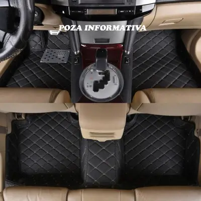 Covorase auto LUX PIELE 5D VW Sharan 2012-> ( 5D-035 cusatura bej )