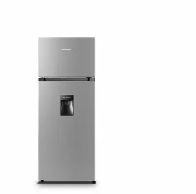 Frigider cu doua usi HEINNER HF-HS205SWDE++, 206 l, Clasa E, Lumina LED (Argintiu)