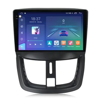 Navigatie dedicata cu Android Peugeot 206+ 2009 - 2014, 4GB RAM, Radio GPS Dual Zone, Display 2K…