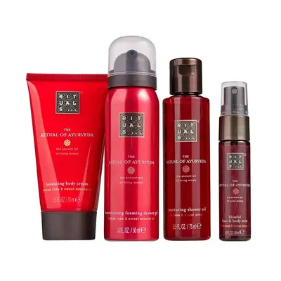 Rituals The Ritual of Ayurveda Mini Set – Crema de corp 70 ml, Gel de dus spumant 50 ml, Ulei de…