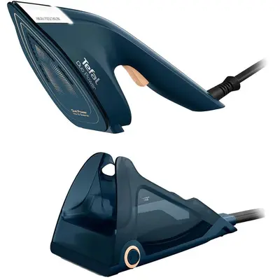 Tefal Aparat de calcat vertical cu abur TEFAL Duo Power JF4032E0, 1700 W, 180g/min, 400ml, Albastru