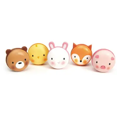 Tender Leaf Jucarie din lemn premium, Macarons dulci, Tender Leaf Toys - Animal Macarons, 2+ ani