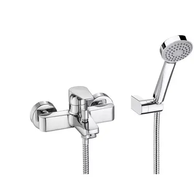 Roca Set baterie cada Roca, Gama Atlas, cartus ceramic, levier metalic, diverter, monocomanda…