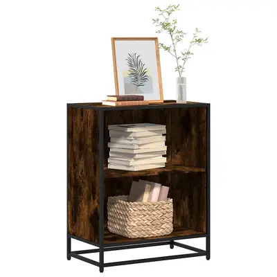 Biblioteca, stejar fumuriu, 60x35x76 cm, lemn prelucrat