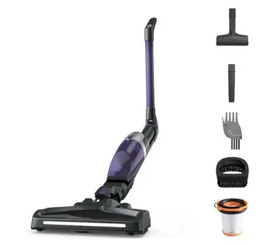 Aspirator vertical Rowenta X-TREM Compact 2 in 1 RH1238WO, 145 W, 16.8 V, Tehnologie Flex in doua…