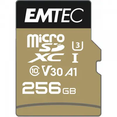 EMTEC Card Memorie microSDXC Emtec Speedin Pro Android A1, 256Gb, Clasa 10 / UHS-1 U3, Cu Adaptor