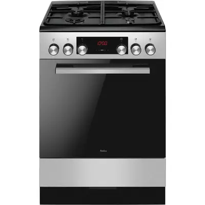AMICA Aragaz mixt Amica 6123GE3.39HZpTsDpFA(XsxV) PIZZA, 60 cm, 77 l, clasa A, inox