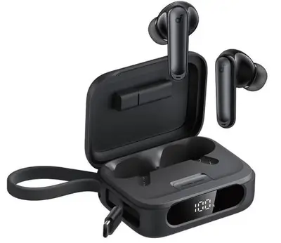 Casti in-ear true wireless bluetooth Anker Soundcore P41i, ANC, cablu USB-C retractabil, functie…