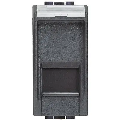 Priza date RJ45 Cat6 UTP Bticino Living Light L4279C6, antracit