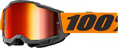 Ochelari cross atv 100% Accuri 2 Orange, lentila oglinda, culoare rama negru