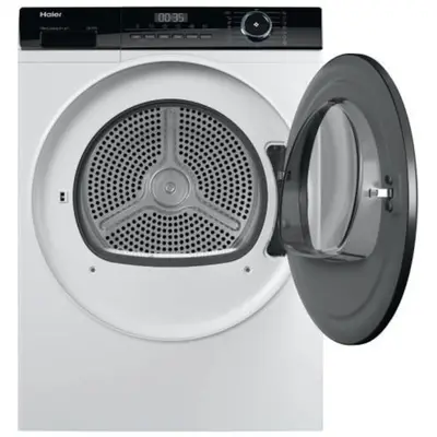 HAIER Uscator de rufe Haier HD80-A2939-S, Pompa de caldura, 8 kg, 15 programe, Clasa A++, iRefresh…