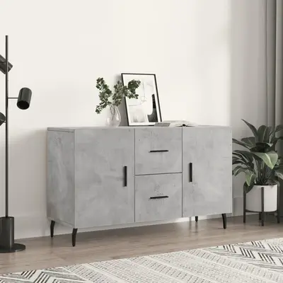 Dulap, gri beton, 100x36x60 cm, lemn compozit