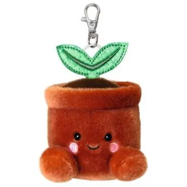 HERMA Jucarie de plus tip brelocAurora Palm Pals, Ghiveci cu planta, 10 cm, Multicolor