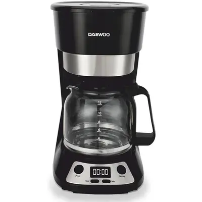 Daewoo Cafetiera Daewoo DCM90BX, 900 W, capacitate 1.5 litri, display LCD, filtru permanent…
