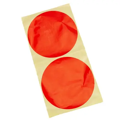 Stickere rotunde uni 13cm rezistente la apă - roșu (set 40 buc) - Default Title