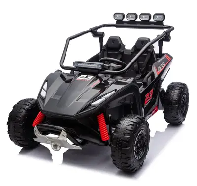 UTV electric pentru 2 copii, Kinderauto Vector Dune-Buggy, 300W, 24V, echipare premium, negru