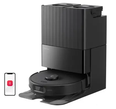 Aspirator robot Roborock Qrevo Edge 5V1 QRES52-00, Autonomie 180 minute, 18500 Pa, Wi-Fi, Filtru…
