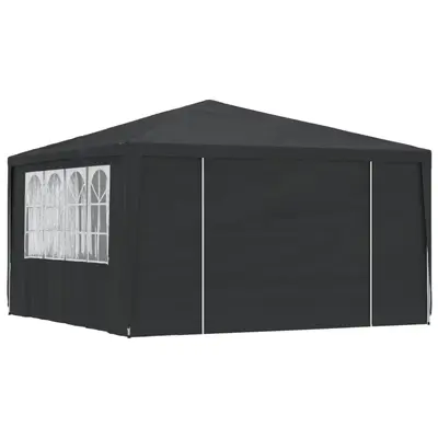 Cort petrecere profesional cu pereti laterali verde 4x4m 90g/m2