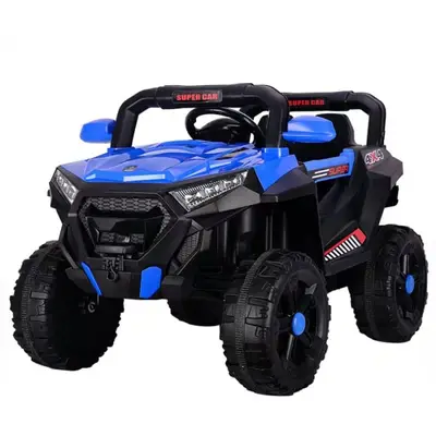 Masinuta electrica 4x4 Kinderauto SuperCar, 100W 12V, cu scaun tapitat, music player, pentru copii…