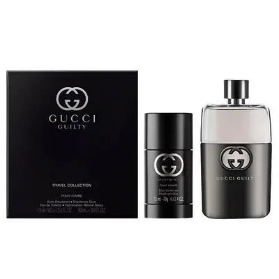 Set Cadou Gucci Guilty pour Homme Apa de Toaleta (Continut set: 90 ml Apa de Toaleta + 75 ml…